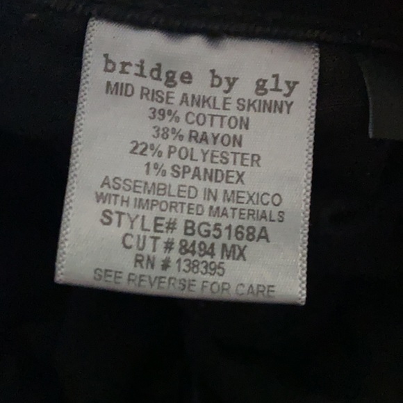 Black Stretch Distressed Skinny Jeans - Picture 8 of 8